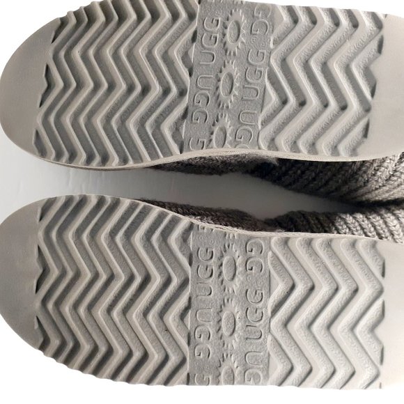 UGG Classic Candy Knit Grey Boot women size 9 - Picture 7 of 7